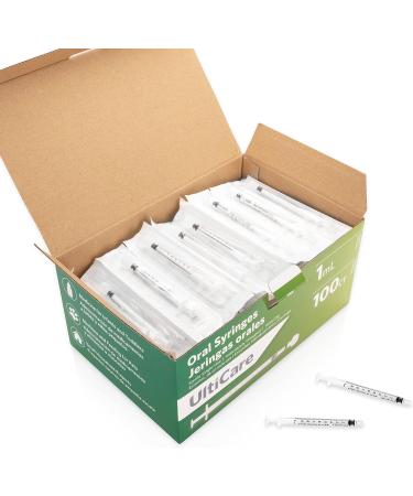 UltiCare 1mL Oral Syringe - Oral Administration for Infants, Toddlers, Pets - 100 Count - Buy Online on GoSupps.com