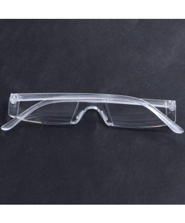 FREDY Rimless Reading Glasses Case Bag - Metal Temple 1.00-4.00 Diopters Clear (300 Degrees) - Shop Internationally! - Buy Online on GoSupps.com