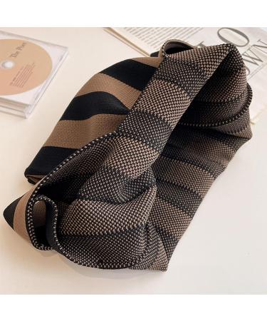 Shop Generically Striped Wrist Bag | Knitted Top Handbag & Hobo Bucket Bag - Stylish Crochet Tote for Every Occasion - Buy Online on GoSupps.com