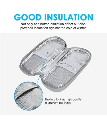 YOUSHARES Insulin Travel Case - Insulin Cooler Bag for Diabetic Supplies (Green) - Buy Online on GoSupps.com