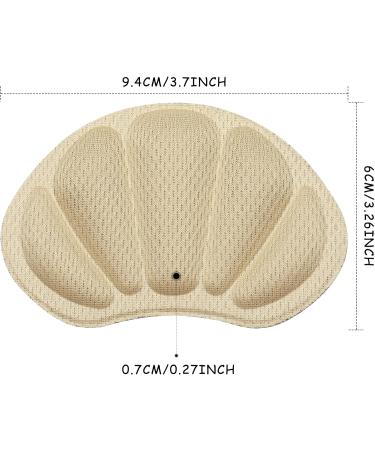 Prous 4-Piece Heel Cushion Inserts - Black & Beige Self-Adhesive Shoe Pads for Loose Shoes - Heel Blister Protector for Women & Men - Buy Online on GoSupps.com