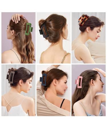 LetsFunny Large Hair Claw Clips - 8 Pack of Nonslip Hair Clips for Thick/Thin Hair - Strong Hold Big Hair Clip Set for Women and Girls - Stylish Fashion Accessories for Birthday/Christmas Gifts - Buy Online on GoSupps.com