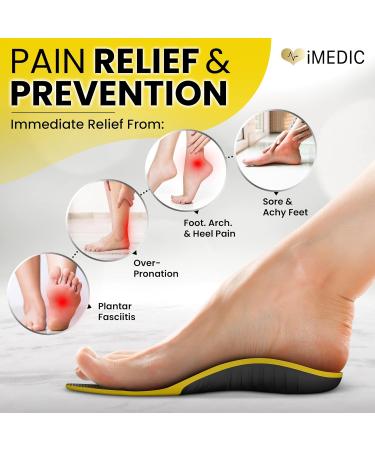 iMedic Premium Orthotic Insoles 2024 Mould XL UK 10.5-12 | Plantar Fasciitis & Arch Support for Men and Women - Buy Online on GoSupps.com