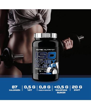 Scitec Nutrition Iso Whey Clear Refreshing Protein Drink Sugar Free Lactose Free Gluten Free Palm Oil Free 1025 g Blueberries - Buy Online on GoSupps.com