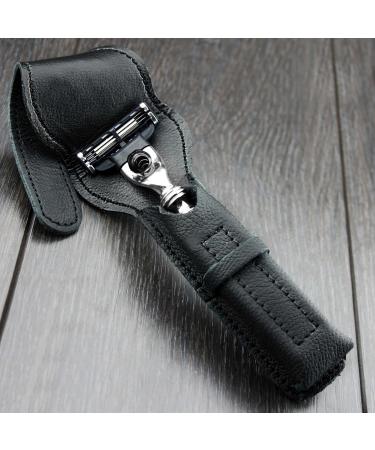 Premium Men's Shaving Set - 3 Blade Safety Razor & Synthetic Badger Hair Brush for Ultimate Shaving Experience - Buy Online on GoSupps.com