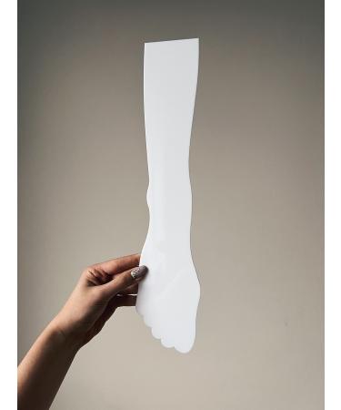 Acrylic plastic henna hand template for practice temporary tattoo mehendi heena body art, White