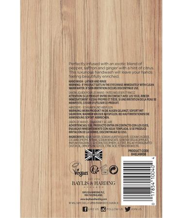 Baylis & Harding Elements Hand Wash Bundle - 6 Bottles, 3 x 500 ml Oud Wood & Bergamot and 3 x 500 ml Lemon & Mint - Vegan Friendly - Buy Online on GoSupps.com