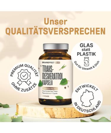 Buy Trans Resveratrol 500mg - Vegan High-Dose Capsules with Japanese Knotweed Extract - 60 Additive-Free Sirtuin Powder Capsules - Buy Online on GoSupps.com