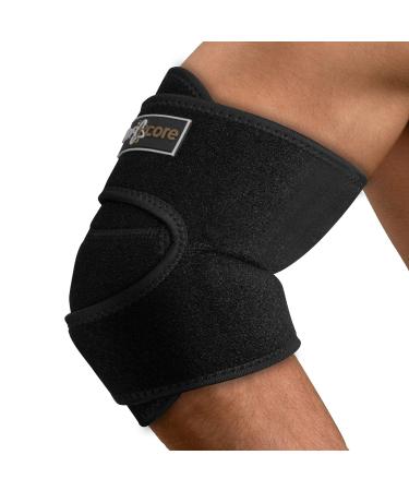 ionocore Tennis Elbow Support Strap Neoprene - Arm Wrap For Tennis & Golfers Elbow - Adjustable Elbow Brace For Men & Women - Typing Weightlifting Gardening Sports - Universal for Left & Right Arm