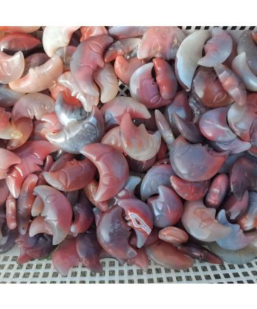 Natural Crystal Rough Home Decoration Natural Agate Geode Moon Shaped Crystal Cluster Half Moon Agate Geode Carved Crystal Stones Reiki Natural Stones and Minerals Stones (Size : 1pcs) - Buy Online on GoSupps.com