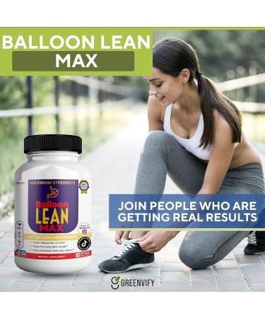 GREENVIFY Balloon Lean Max Maximum Strength Dietary Supplement 60 Capsules Natural Ingredients 30-Day Supply (1) - Buy Online on GoSupps.com