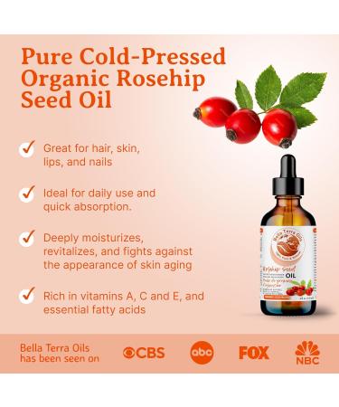 Rosehip Seed Oil. 120ml. 100% Pure. Cold-pressed. Unrefined. Chemical-free. Rich in Vitamin C. Great for Mature Skin. Natural Moisturizer for Hair Skin. 120 ml (Pack of 1) - Buy Online on GoSupps.com