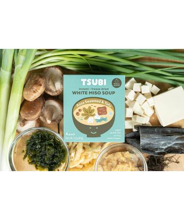White Miso with Aosa Seaweed & Tofu Vegan Instant Soup 4 Pack - Gluten Free, Low Carb, No MSG - 100% Plant-Based, 24 oz - Buy Online on GoSupps.com