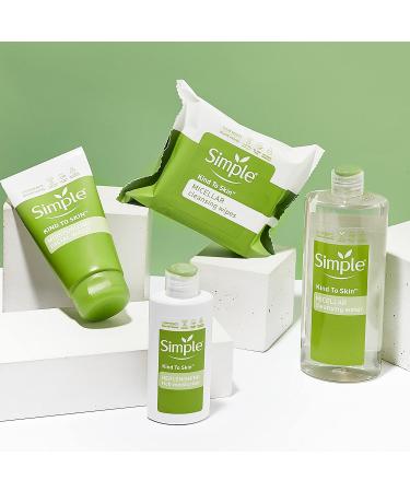 Simple Kind to Skin Facial Wipes | Gentle Makeup Remover | 25 Cleansing Wipes - Dye & Chemical Free for Sensitive Skin - Buy Online on GoSupps.com