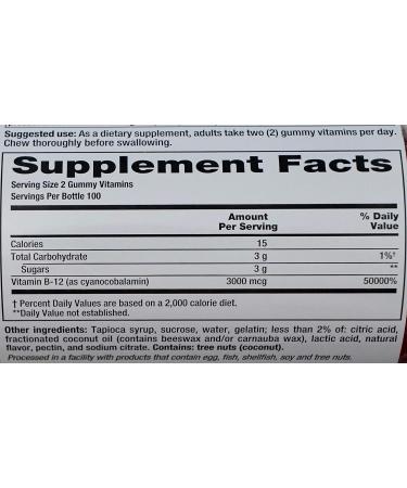 Vitafusion Extra-Strength Vitamin B12 3000mcg Cherry Flavor 200 Gummies - Buy Online on GoSupps.com