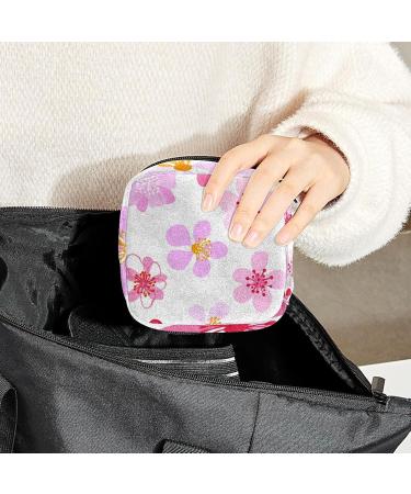 Portable Sanitary Napkin Storage Bags - Floral Period Kit Holder for Women & Girls - Buy Online on GoSupps.com