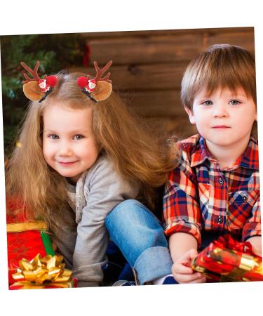 DOITOOL 6 Pairs Christmas Hair Clips Deer Hair Barrette Antlers Hair Clip Santa Hair Clip Mini Mushroom Deer Antlers Hairpins Christmas Hair Barrettes Child Polyester Accessories - Buy Online on GoSupps.com