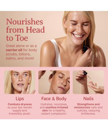 Bella Terra Prickly Pear Seed Oil 2 oz - Cold-Pressed Vitamin E Rich Luxurious Face Oil 100% Pure & Natural - Buy Online on GoSupps.com