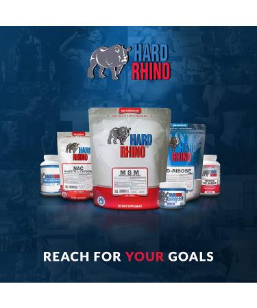 Hard Rhino MSM Powder 1kg (2.2lbs) Unflavored - Lab-Tested with Scoop | High-Quality Methylsulfonylmethane - Buy Online on GoSupps.com