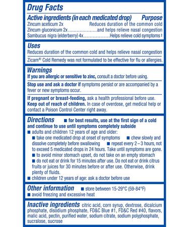 Zicam Cold Remedy Fruit Drops with Elderberry - 25 Mixed Berry Drops - Buy Online on GoSupps.com