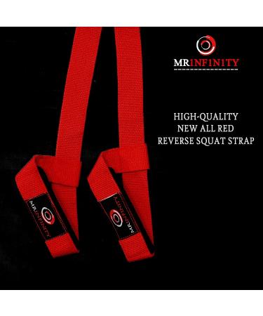 MR1NF1N1TY Red Reverse Squat AB Strap  Perfect for ATG/Mr1nf1n1ty Training Abs and Hip Flexors. Elite Speed  Jumping  and Explosiveness for men and women. (Straps for Cable Machines) Knee Protection  Leg Strength  and Deep Core. - Buy Online on GoSupps.com