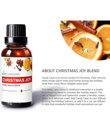 Christmas Joy Essential Oil Blend 1oz - 100% Natural Aromatherapy Oil for a Fresh Citrusy and Spicy Holiday Experience - Buy Online on GoSupps.com
