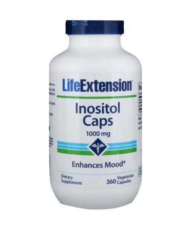 Life Extension Inositol Caps 1000 mg 360 Vegetarian Capsules