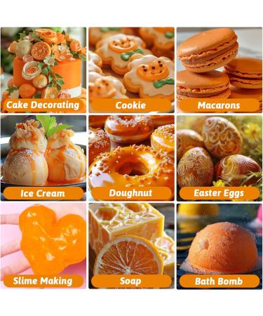 Food Coloring - 120ml Orange Liquid Food Coloring Upgraded Vibrant Tasteless Food Dye for Baking Cooking Dessert Decorating Icing Fondant Cookies Easter Egg Making DIY Supplies - 4.06 Fl.Oz Bottles (Christmas) - Buy Online on GoSupps.com
