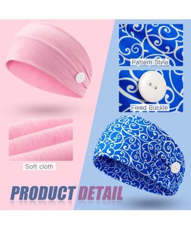 10 Piece Button Headband Set for Men and Women - Multi-functional Hair Band with Ear Protection Holder and Soft Headwrap - Buy Online on GoSupps.com