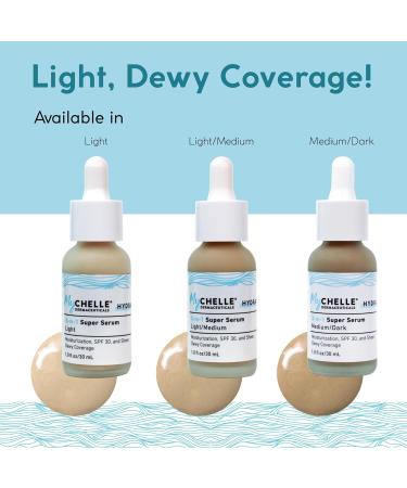 MyCHELLE Light/Medium 3-in-1 Super Serum | 1 oz - Shop Internationally for Skincare Excellence - Buy Online on GoSupps.com