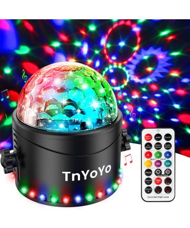 Discoking Tnyoyo Discoking Led Party Lamp Music Control Disco Light Effect 7 Colors Party Lights Disco Light RGB Discolight Party light with remote control for children Home Party B-30LED