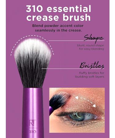 Real Techniques Enhanced Eye Set - Purple 6 Piece Makeup Brush Kit - Buy Online on GoSupps.com