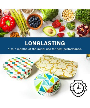 ZENDX Beeswax Wrap Assorted 10 Pack - Eco-Friendly Reusable Food Wrap (5S 3M 2L) - Plastic & Silicone Free Beeswax Wraps for Food Storage - Buy Online on GoSupps.com