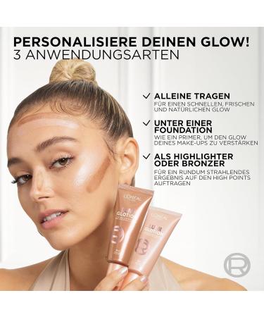 L'Or al Paris Liquid Highlighter with Glycerin & Shea Butter - Perfect Match Lumi Glotion 904 Deep Glow 40ml | Natural Face & Body Glow Enhancer - International Shipping Available - Buy Online on GoSupps.com