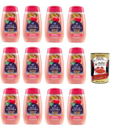 Italian Gourmet E.R. Felce Azzurra Doccia Summer Bronze Anguria e Fico d'India Summer Shower Bronze Watermelon and Prickly Pear 12 x 250 ml + Pulpa Italian Gourmet 400 g