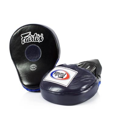 Fairtex FMV9 Contoured Boxing MMA Muay Thai Karate Training Target Focus Punch Pad Mitts Black/Blue