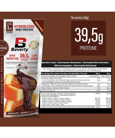 Beverly ZERO DELICATESSE | 1kg | 85% Hydrolyzed Whey Protein | With Digezyme and Tolerase | Muscle Mass and Strength | Free Blender (CHOCOLATE ORANGE) - Buy Online on GoSupps.com