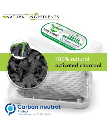 Natural Refrigerator Odor Neutralizer 8-Pack | Activated Carbon Deodorant for Stench & Moisture | Reusable Solution - Buy Online on GoSupps.com