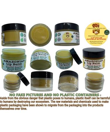 Nativilis AMAZONIAN LIP BALM DOUBLE ACTION FORMULA WITH PRACAXI SEED OIL (Pentaclethra macroloba) + BACURI BUTTER (Platonia insignis) Moisturises Dry Lips and Heals Chapped Lips - Toned Lips - Copaiba - Buy Online on GoSupps.com