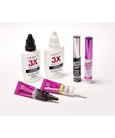 i-ENVY by Kiss Mega Hold Eyelash Glue 3 Pack - Transparent - Long-Lasting & Waterproof - International Shipping Available - Buy Online on GoSupps.com