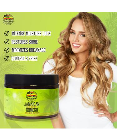 Jamaican Amber Rosmarin Hair Styling Gel - 12 fl oz - Nourishing Castor Oil Formula for Stronger Hair & Promotes Growth - Buy Online on GoSupps.com