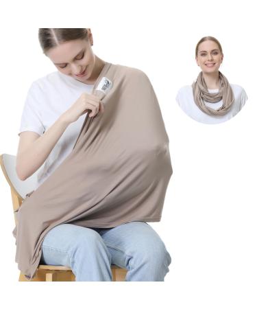 NeoTech care Baby Nursing Cover Breastfeeding Scarf - Soft Fabric - Light Brown - Buy Online on GoSupps.com