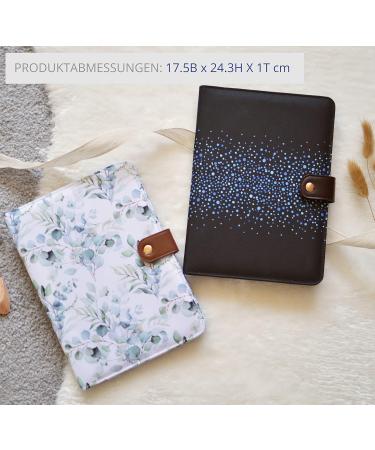 Love My Baby Mother Pass Cover | Document Bag for German Mother Pass | U-Booklet Organizer with Magnetic Lock & 7 Subjects | Eucalyptus (White-Mint) - Buy Online on GoSupps.com