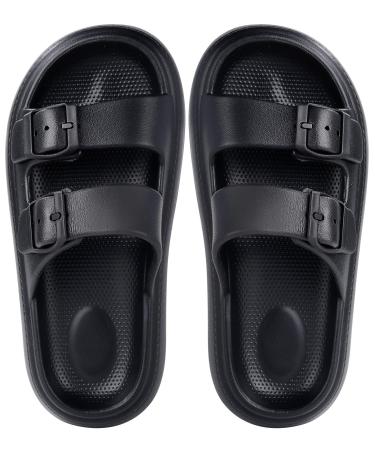 Sistke flip-flop children slippers Sildes Slipper shower & bathing shoes for young girls summer mild pantolettes bathing flaps slippery beach sandals 27/28 eu black a