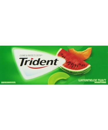 Trident Watermelon Twist Sugar Free Gum 18 Sticks 15 Count 1 lb - Buy Online on GoSupps.com