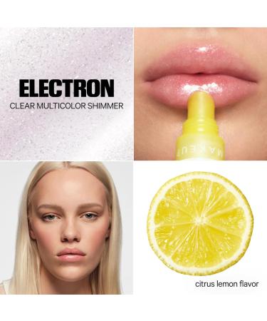 Milk Makeup Balmade Electrolyte Lip Balm Hydrating Sheer Gloss Nourishes + Replenishes Moisture Clean Vegan Formula with High-Shine Finish Electron - Clear Multicolor Shimmer Citrus Lemon - Buy Online on GoSupps.com