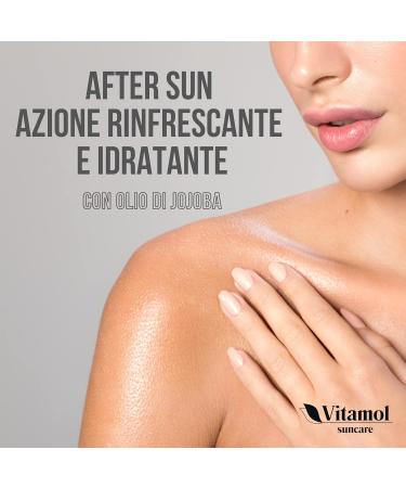 Vitamol After Sun After-sun milk for face and body Refreshing action Moisturizing emollient against redness and sunburn of the skin with jojoba oil - Buy Online on GoSupps.com