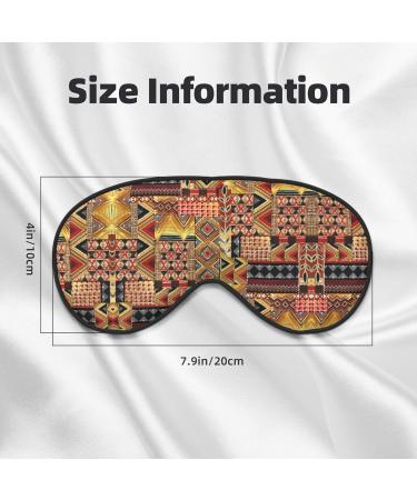 Buy African Textile Patchwork Soft Eye Mask | Sleep Mask for Men & Women | Travel Comfort - Buy Online on GoSupps.com