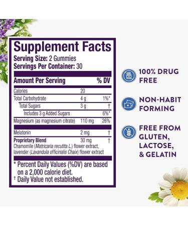ZzzQuil Pure Zzzs + Magnesium Sleep Aid Magnesium Citrate and Melatonin Gummies Melatonin 2mg Sleep Aids for Adults Mixed Berry Flavored 60 Sleep Gummies - Buy Online on GoSupps.com
