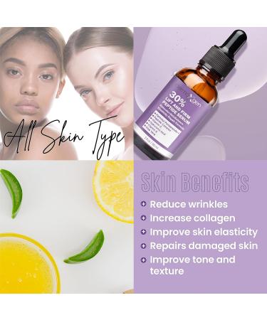 Dermaxgen Lift and Firm Serum - 30% Peptide Matrixyl 3000, Vitamin C & E, Hyaluronic Acid, Aloe Vera - Anti-aging Serum for Skin Tightening and Firming - 2 Fl Oz - Buy Online on GoSupps.com